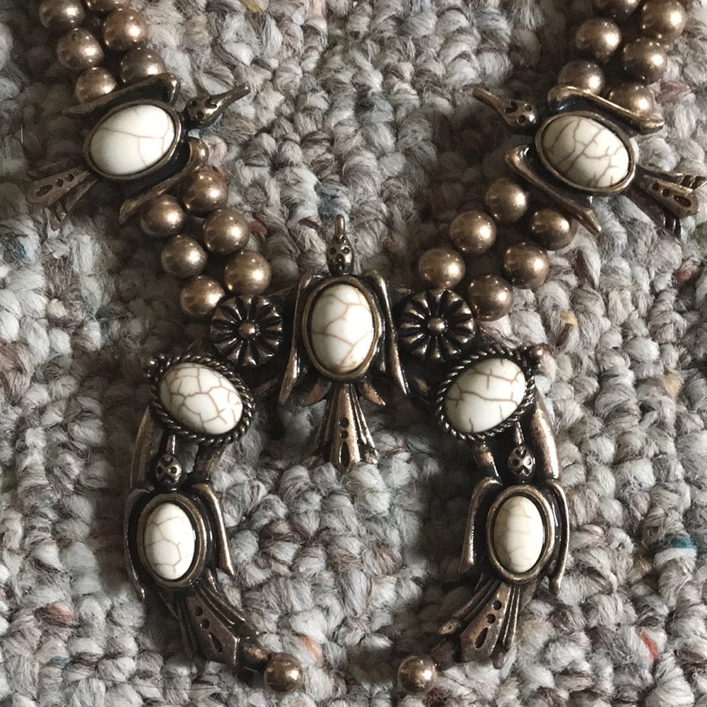 Squash Blossom Indian Necklace